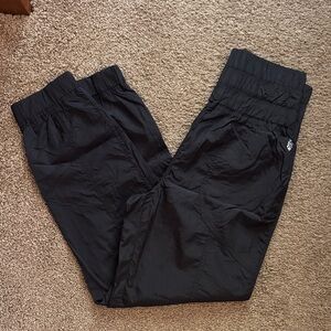 Free People Movement The Way Home Shiny Joggers - BLACK
